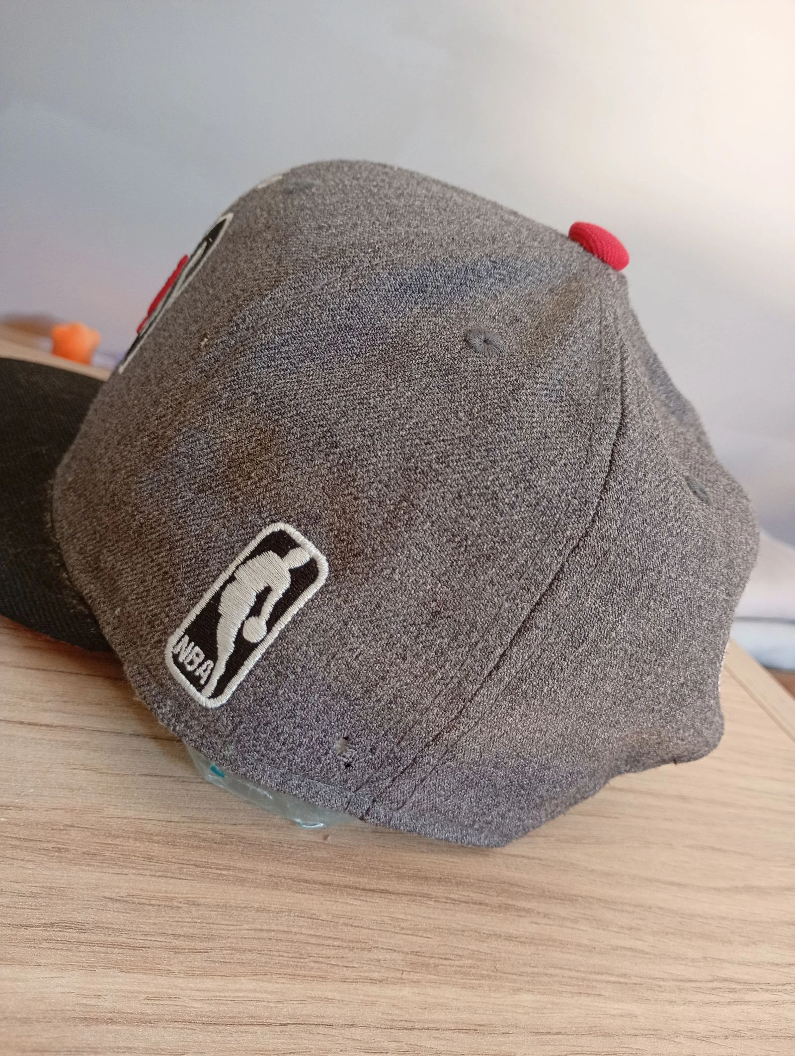 Casquette NBA vintage Chicago Bulls officiel réglable grise et noir  – photo 9
